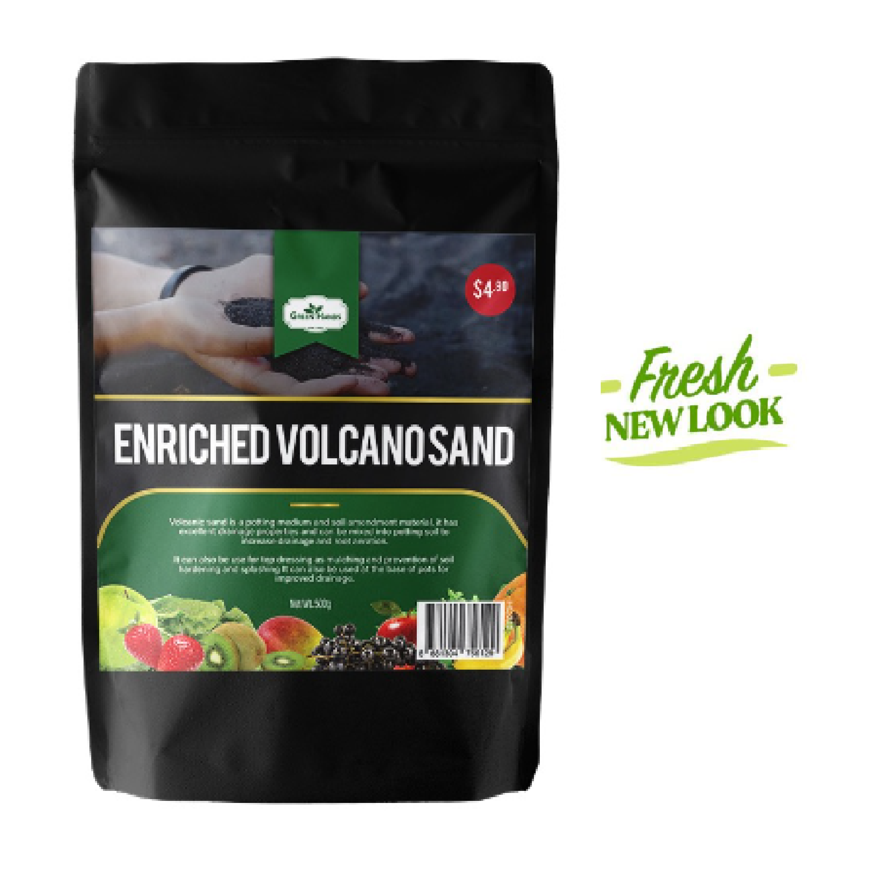 Green Hands Enriched Volcano Sand 500g